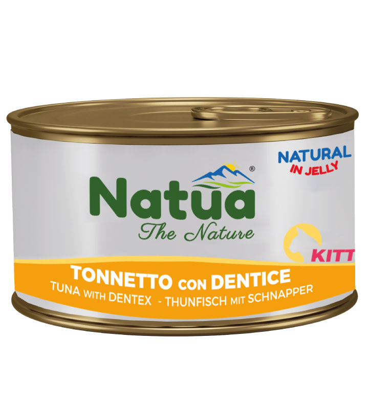 Natua Cat Natural Kitten Tonnetto Dentice Jelly 85g Lattina Natua Cat Natural Kitten Tonnetto Dentice Jelly 85g Lattina